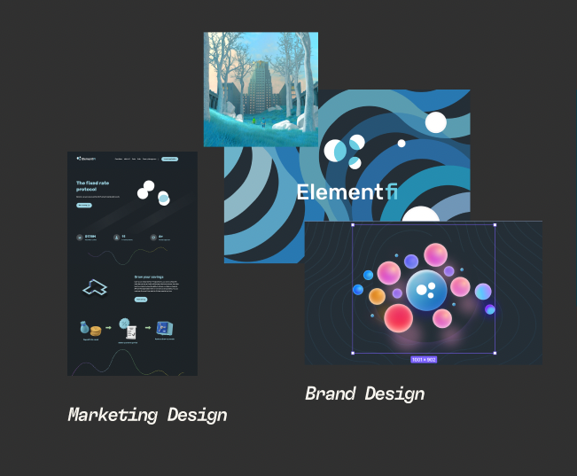 Collection of old element branding/design